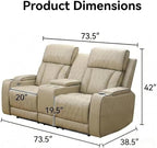 Power Recliner Loveseat Sofa - Image 2