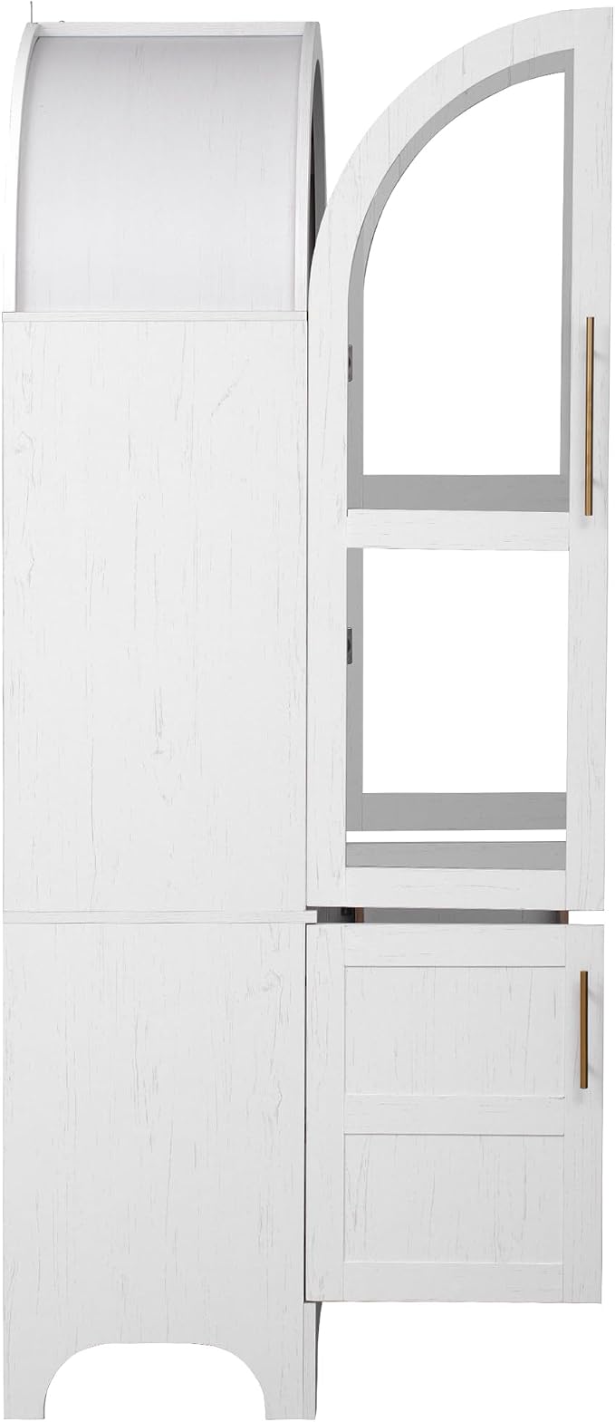VilroCaz 71" Tall Arched Kitchen Pantry - Image 6