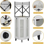 COCO DESIGN Corner Wine Cabinet - Image 6