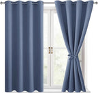 Blackout Curtains for Bedroom, 52 x 45 Inch, 2 Panels | Thermal Insulated & by Hiasan
