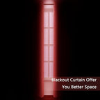 Blackout Curtains 38 x 84 inch/Bright Red Curtains Set of 2 Panels/Thermal - Image 3