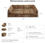 mopio Oversized Modular Sectional Sofa - Image 2