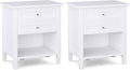 SIMPLIHOME Warm Shaker Solid Wood 24 inch Wide Transitional-Style Bedside by SimpliHome