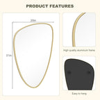 WallBeyond Asymmetrical Mirror, Irregular Wall Mirror, Wall Mirrors Decorative - Image 7