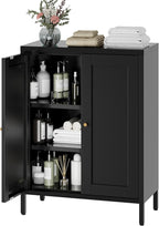 YAUWOH Small Metal Cabinet, Bathroom Storage Cabinet by YAUWOHFactoryOutletsColorfulMetalFurniture