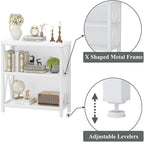 FATORRI Small Bookshelf for Small Space, Short Rustic Low Bookcase, Modern Wood - Image 6
