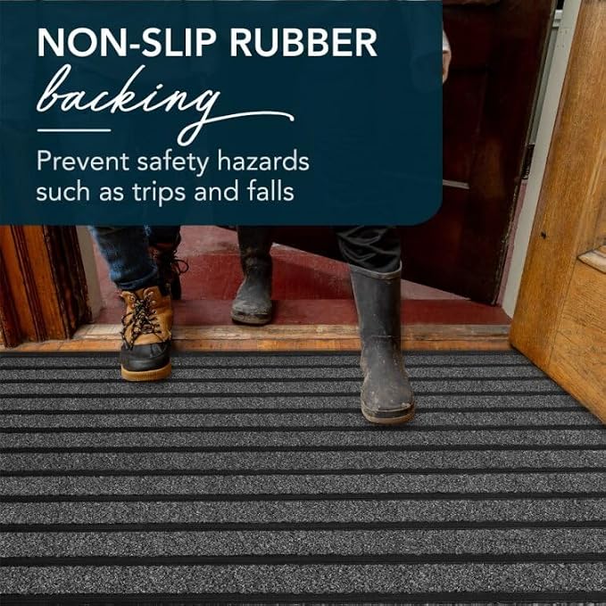 ubdyo Extra Durable Door Mat Outside Entrance | Dirt Trapping, Non-Slip Backing - Image 6