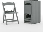 Flash Furniture Hercules Set of 10 Kids Gray Resin Folding Chair by FlashFurniture