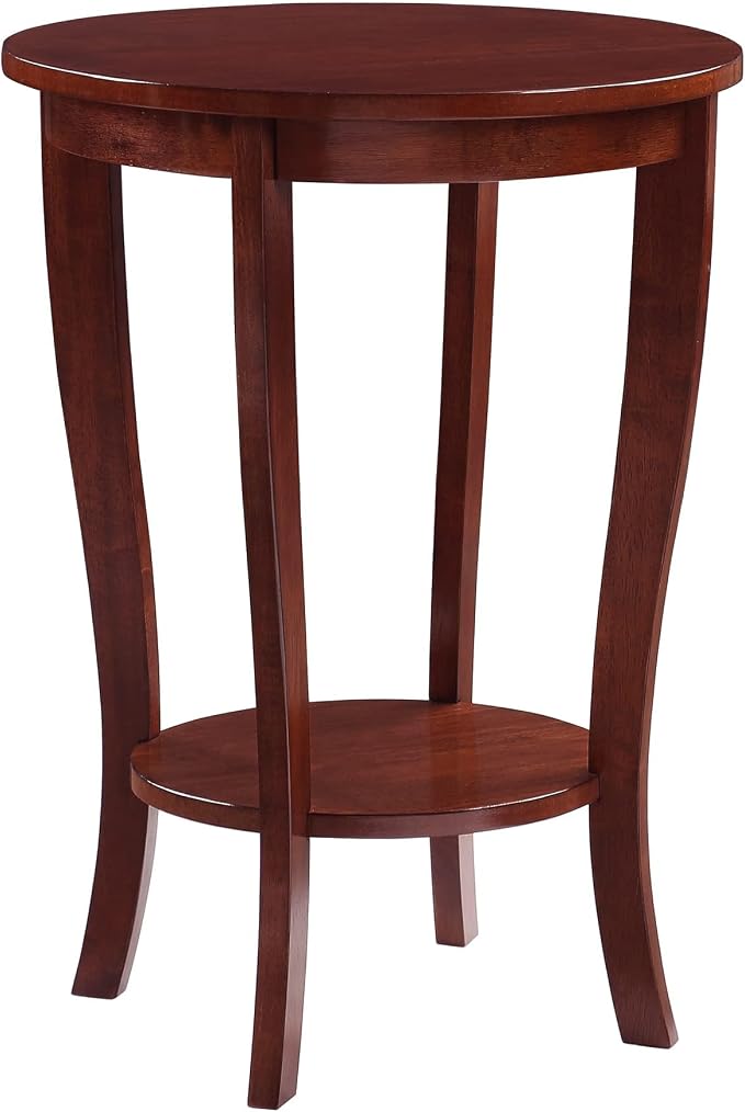 Convenience Concepts American Heritage Round End Table by ConvenienceConcepts
