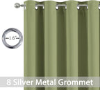 Yakamok Room Darkening Curtains 52x96 inch Length Sage Green-Living Room | 2 - Image 4