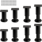 8 PCS Adjustable Metal Furniture Legs 3.15-4.72 Inch, Heavy Duty Replacement by Unknown