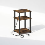Furinno JUST Night Stand, 3-Tier Turn-N-Tube Nightstand by Furinno-FitsYourSpaceFitsYourBudget