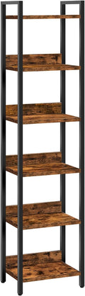 MAHANCRIS Bookshelf, 6-Tier Bookcase, Standing Book Shelf by MAHANCRIS