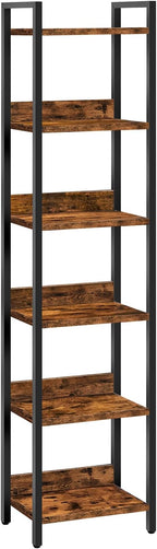 MAHANCRIS Bookshelf, 6-Tier Bookcase, Standing Book Shelf by MAHANCRIS