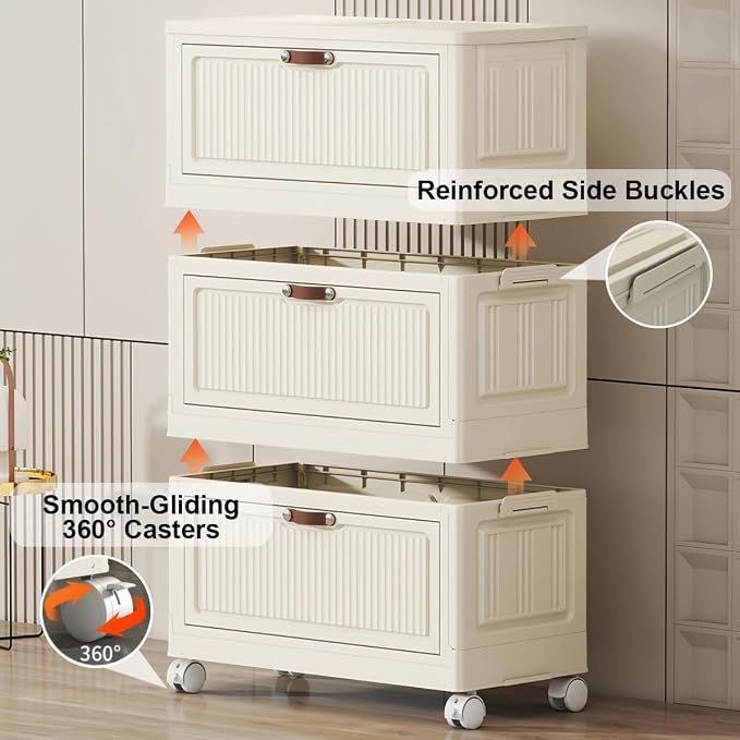 4-Tier Foldable Storage Cabinet - Image 5