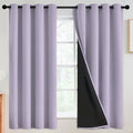 SimpleHome Lilac 100% Blackout Curtains Room Darkening Living Room 63 Inch | by SimpleHome