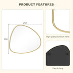 WallBeyond Asymmetrical Mirror, Irregular Wall Mirror, Wall Mirrors Decorative - Image 7