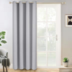 Yakamok Light Grey Room Darkening Curtains 84 inch Sliding Door Drapes | 1 by Yakamok