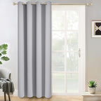 Yakamok Light Grey Room Darkening Curtains 96 inch Sliding Door Drapes | 1 by Yakamok