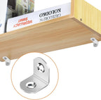 40 Pcs L Bracket Stainless Steel Corner Brace Sets, 90 Degree Right Angle - Image 5