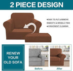 Turquoize 2 Piece Chair Covers Chair Slipcovers - Image 4