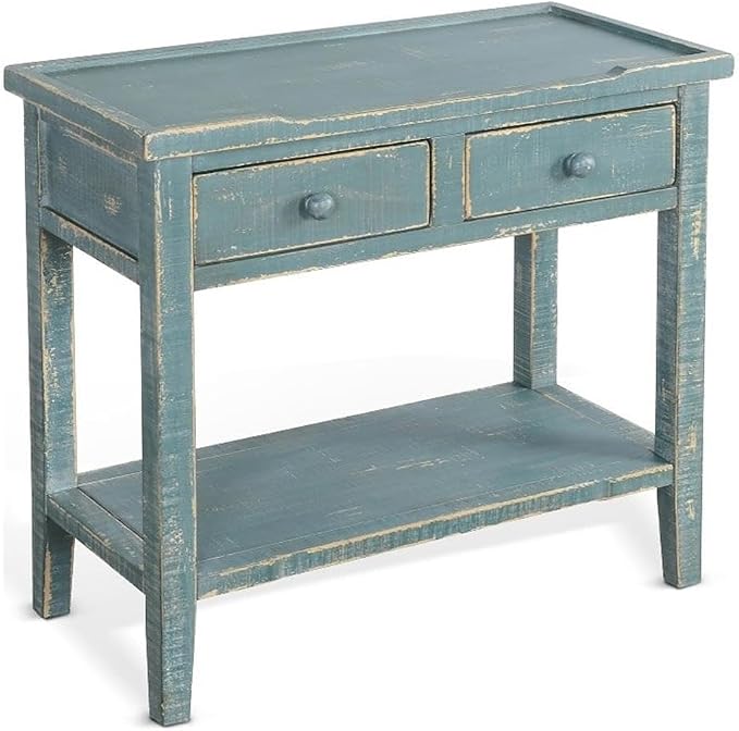 Sunny Designs Marina Sea Grass Wood Side Table by Sunny+Designs