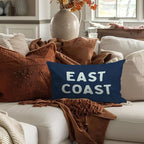Coastal Throw Pillow Cover 12x20, Trendy Retro Dorm - Image 2