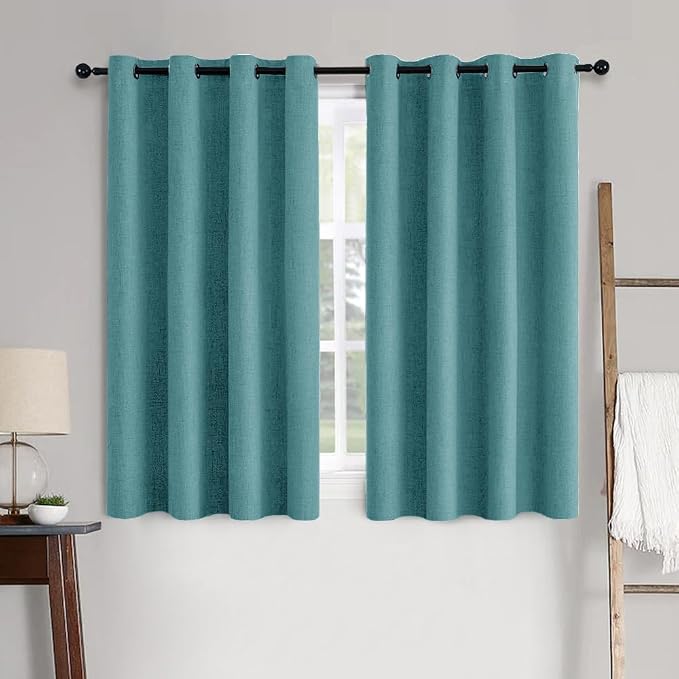MIULEE 100% Blackout Linen Curtains by MIULEE