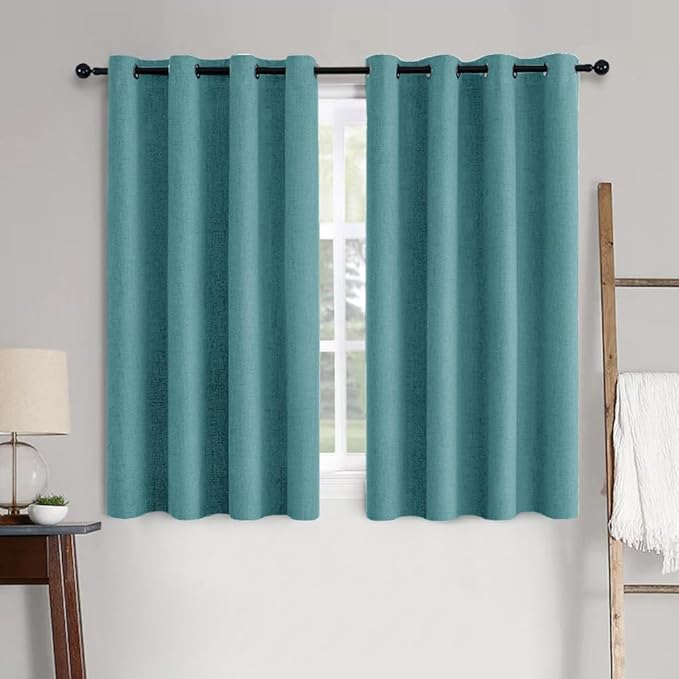 MIULEE 100% Blackout Linen Curtains by MIULEE
