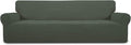 Easy-Going Stretch 4 Seater Oversized Sofa Couch Cover Olive Green | 1-Piece by Easy-Going