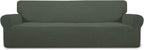 Easy-Going Stretch 4 Seater Oversized Sofa Couch Cover Olive Green | 1-Piece by Easy-Going
