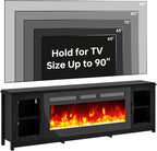 MXV 80" Fireplace TV Stand, Modern Entertainment Center - Image 7