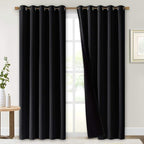 NICETOWN High-End Thermal Curtains, Full Blackout Curtains 84 inches Long by NICETOWN