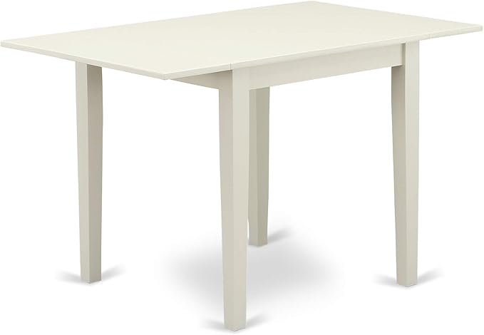 East West Furniture NDVA3-LWH-C 3 Piece Kitchen Table & Chairs Set Contains a - Image 3