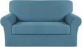 Turquoize Stretch Sofa Slipcover 2 Pieces Sofa Cover Couch Cover by Turquoize