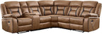 EBELLO Faux Leather Reclining Sectional Sofa Set - Image 8