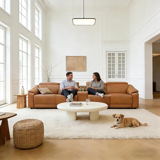 Power Recliner Sofa Set, Reclining Sectional Sofa Couch - Image 7