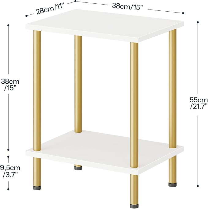 HOOBRO End Tables Set of 2, Small Side Table, Nightstand - Image 3
