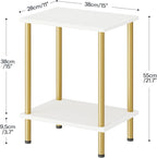 HOOBRO End Tables Set of 2, Small Side Table, Nightstand - Image 3