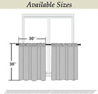 Simplebrand Ava Ever Green Short 30 Inches Blackout Curtain 2 Panels Set - Image 2