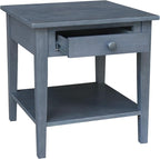 IC INTERNATIONAL CONCEPTS Spencer Gray Wood End Table - Image 7