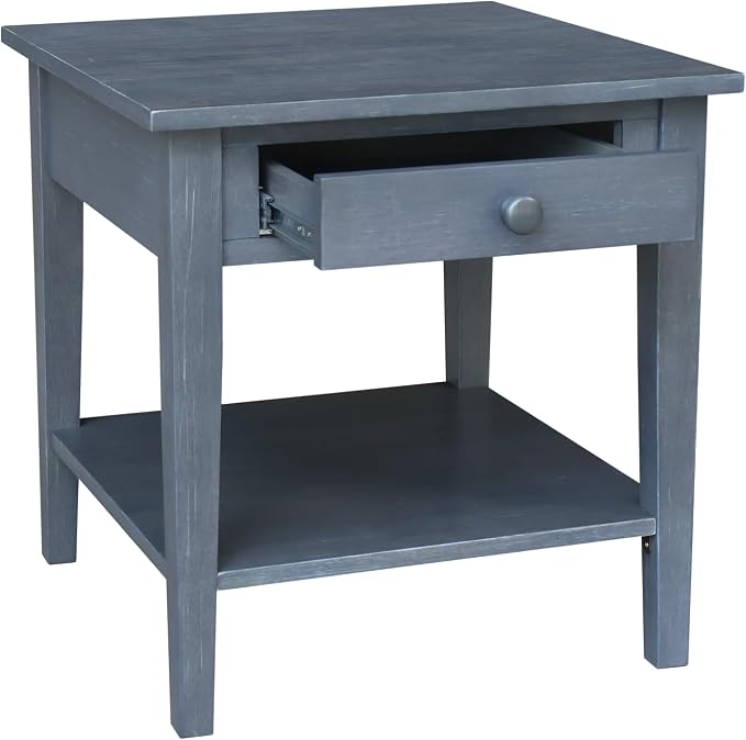 IC INTERNATIONAL CONCEPTS Spencer Gray Wood End Table - Image 7