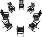 THOEOE Oversized Rocking Chair Set of 8, Outdoor Rocking Chair by THOEOE