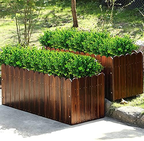 XLFAQXM Artificial Plants Flowers Grass Shrubs 8 Pack No Fade Faux Plastic Flowers Outdoor for Farmhouse Garden Porch Patio Indoor Wedding Decoration Greenery Fake Plants uv Resistant (1#Green) - Image 7