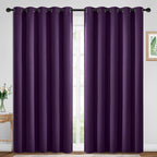 Yakamok Room Darkening Curtains 70x84 inch Length Purple-Living Room | 2 panels by Yakamok