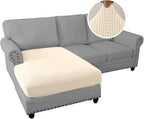 H.VERSAILTEX Sectional Couch Covers 1 Piece Chaise Slipcover L Shape Separate - Image 2