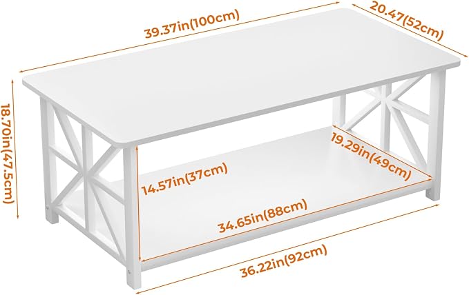 GreenForest Coffee Table for Living Room - Image 3