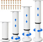 4PCS Adjustable Furniture Couch Cabinet Legs 4.72-7.48 Inch, Heavy Duty by Olldag