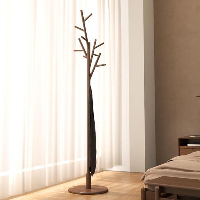 Muwuele Coat Rack, Solid Wood Coat Rack Freestanding by Muwuele