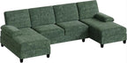 U-Shaped Sectional Couches for Living Room, 4 Seat Sofa - Image 3